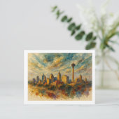 San Antonio Silhouette, Briefkaart (Staand voorkant)