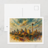 San Antonio Silhouette, Briefkaart (Voorkant / Achterkant)