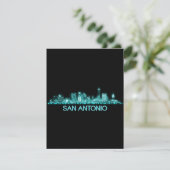San Antonio Skyline Bedankkaart (Staand voorkant)