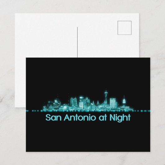 San Antonio Skyline Briefkaart (Voorkant / Achterkant)