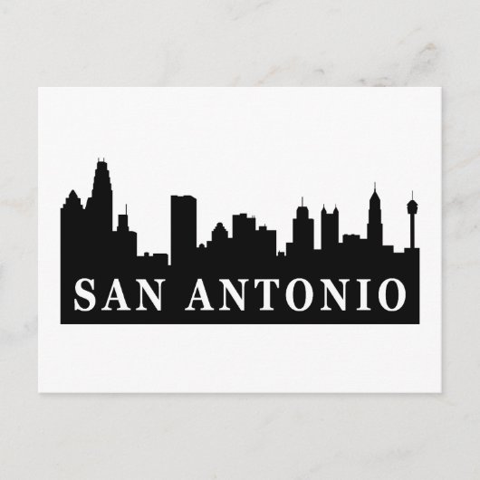San Antonio Skyline Briefkaart (Voorkant)