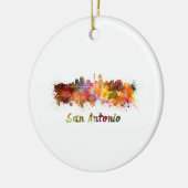 San Antonio skyline in waterverf Keramisch Ornament (Links)
