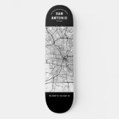 San Antonio Stadsplattegrond Skateboard (Voorkant)