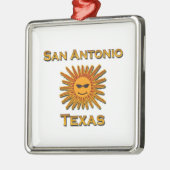 San Antonio Sun Icon Metalen Ornament (Links)