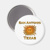 San Antonio Sun-pictogram Magneet (Voorkant / Achterkant)