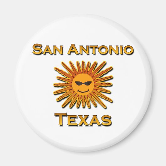 San Antonio Sun-pictogram Magneet (Voorkant)