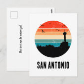 San Antonio  Sunset Cityscape Briefkaart (Voorkant / Achterkant)