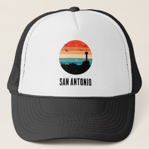 San Antonio  Sunset Cityscape Trucker Hat Trucker Pet
