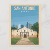 San Antonio, Texas, Alamo Briefkaart (Voorkant)