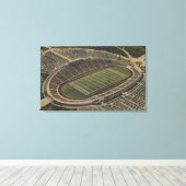 San Antonio, Texas - Alamo Stadium Uitzicht Canvas Afdruk (Insitu (Houten vloer))