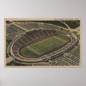 San Antonio, Texas - Alamo Stadium Uitzicht Poster (Voorkant)