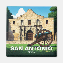 San Antonio Texas Alamo Travel Magneet