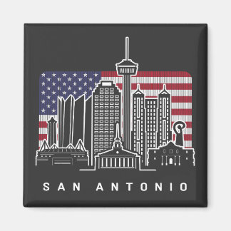 San Antonio Texas Amerikaanse vlag Magneet