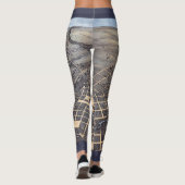 San Antonio, Texas, Antiek luchtstadskaart, 1873 Leggings (Achterkant)