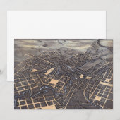 San Antonio, Texas, Antieke luchtkaart van de stad Kaart (Voorkant / Achterkant)