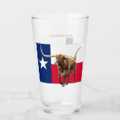 San Antonio, Texas, Bierglas Glas (Achterkant)