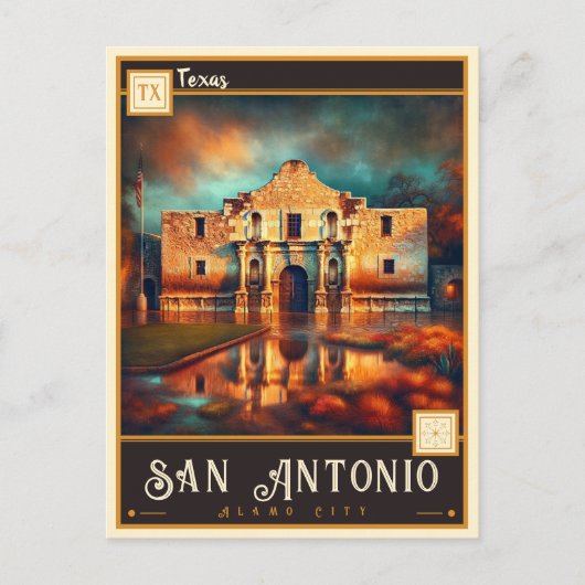 San Antonio, Texas | Briefkaart (Voorkant)