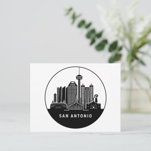 San Antonio Texas Briefkaart (Staand voorkant)