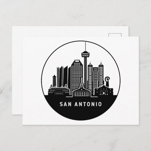 San Antonio Texas Briefkaart (Voorkant / Achterkant)