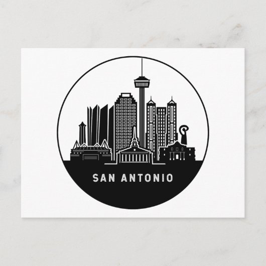 San Antonio Texas Briefkaart (Voorkant)