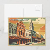 San Antonio, Texas Briefkaart (Voorkant / Achterkant)