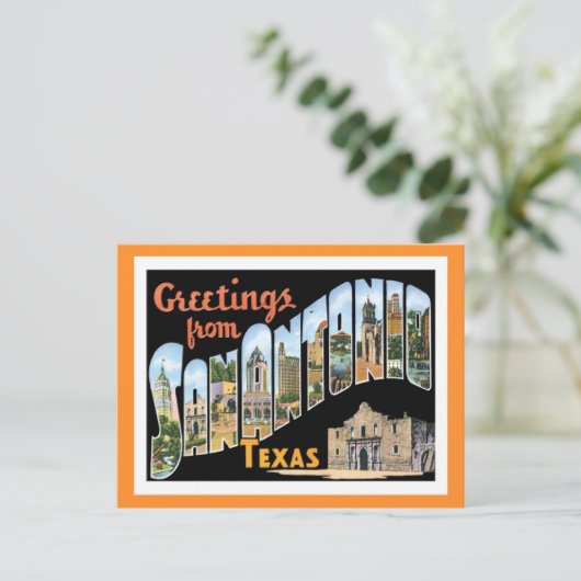 San Antonio Texas Briefkaart (Staand voorkant)