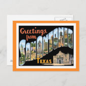 San Antonio Texas Briefkaart (Voorkant / Achterkant)