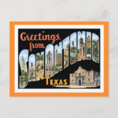San Antonio Texas Briefkaart (Voorkant)