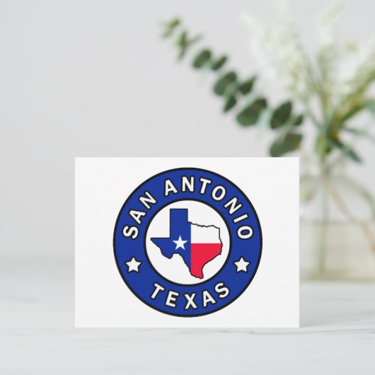San Antonio Texas Briefkaart (Staand voorkant)