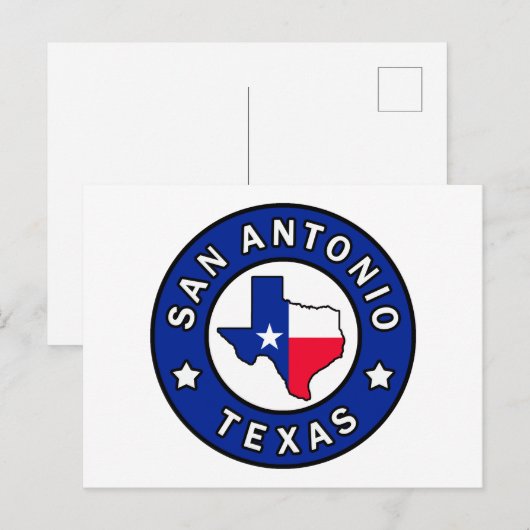 San Antonio Texas Briefkaart (Voorkant / Achterkant)
