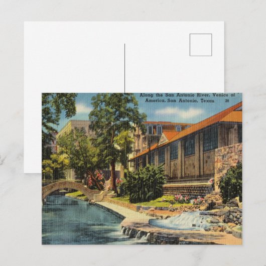  San Antonio, Texas Briefkaart (Voorkant / Achterkant)