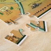 San Antonio Texas Cartoon Map Legpuzzel (Zijkant)