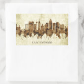 San Antonio Texas Cityscape Rechthoekige Sticker (Tas)