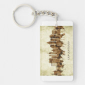 San Antonio Texas Cityscape Sleutelhanger (Voorkant)