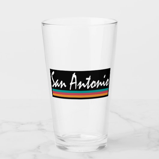 San Antonio Texas Fiesta Colors Glas (Voorkant)