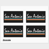 San Antonio Texas Fiesta Colors Rechthoekige Sticker (Vel)
