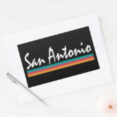 San Antonio Texas Fiesta Colors Rechthoekige Sticker (Envelop)