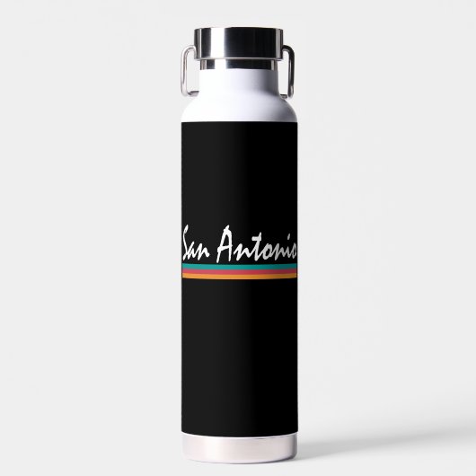 San Antonio Texas Fiesta Kleuren Waterfles (Voorkant)