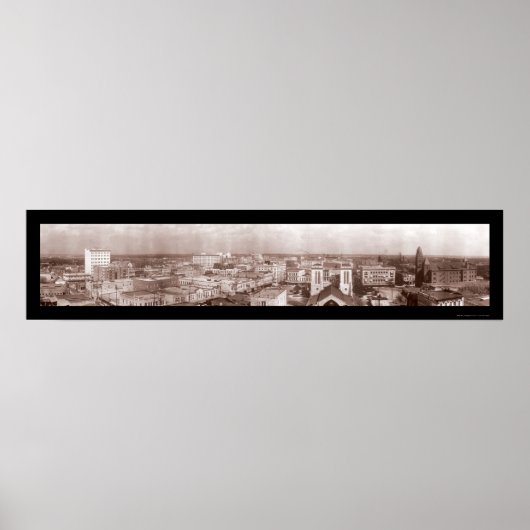 San Antonio Texas Foto 1910 Poster (Voorkant)
