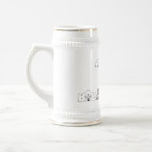 San Antonio Texas gepersonaliseerde skyline Bierpul (Links)