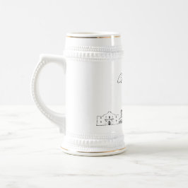 San Antonio Texas gepersonaliseerde skyline Bierpul