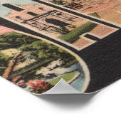 San Antonio, Texas - Grote Letter-scènes Poster (Hoek)