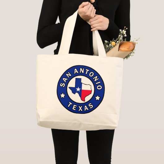 San Antonio Texas Grote Tote Bag (Voorkant (product))