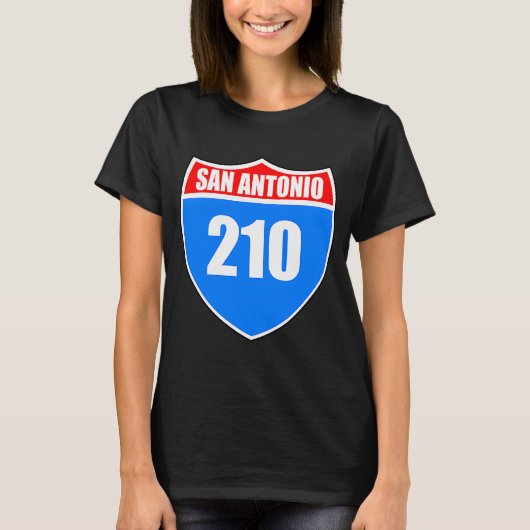 San Antonio Texas Interstate 45 Proud Rep 210 Area T-shirt (Voorkant)