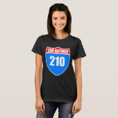 San Antonio Texas Interstate 45 Proud Rep 210 Area T-shirt (Voorkant volledig)