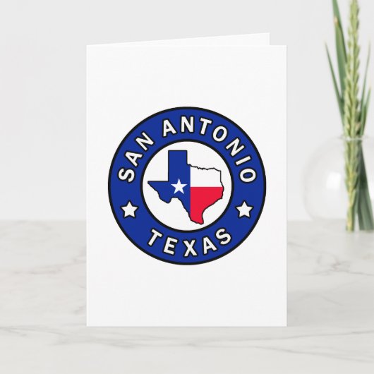 San Antonio Texas Kaart (Voorkant)