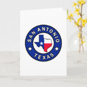 San Antonio Texas Kaart (Gele Bloem)