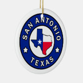 San Antonio Texas Keramisch Ornament (Rechts)