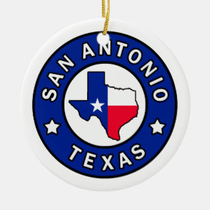 San Antonio Texas Keramisch Ornament