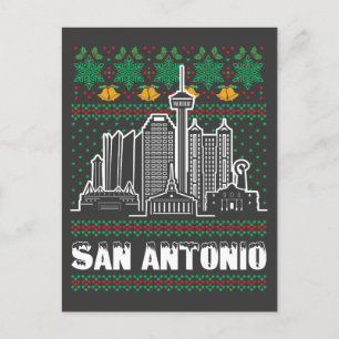 San Antonio Texas Lelijke Kerstmis Briefkaart